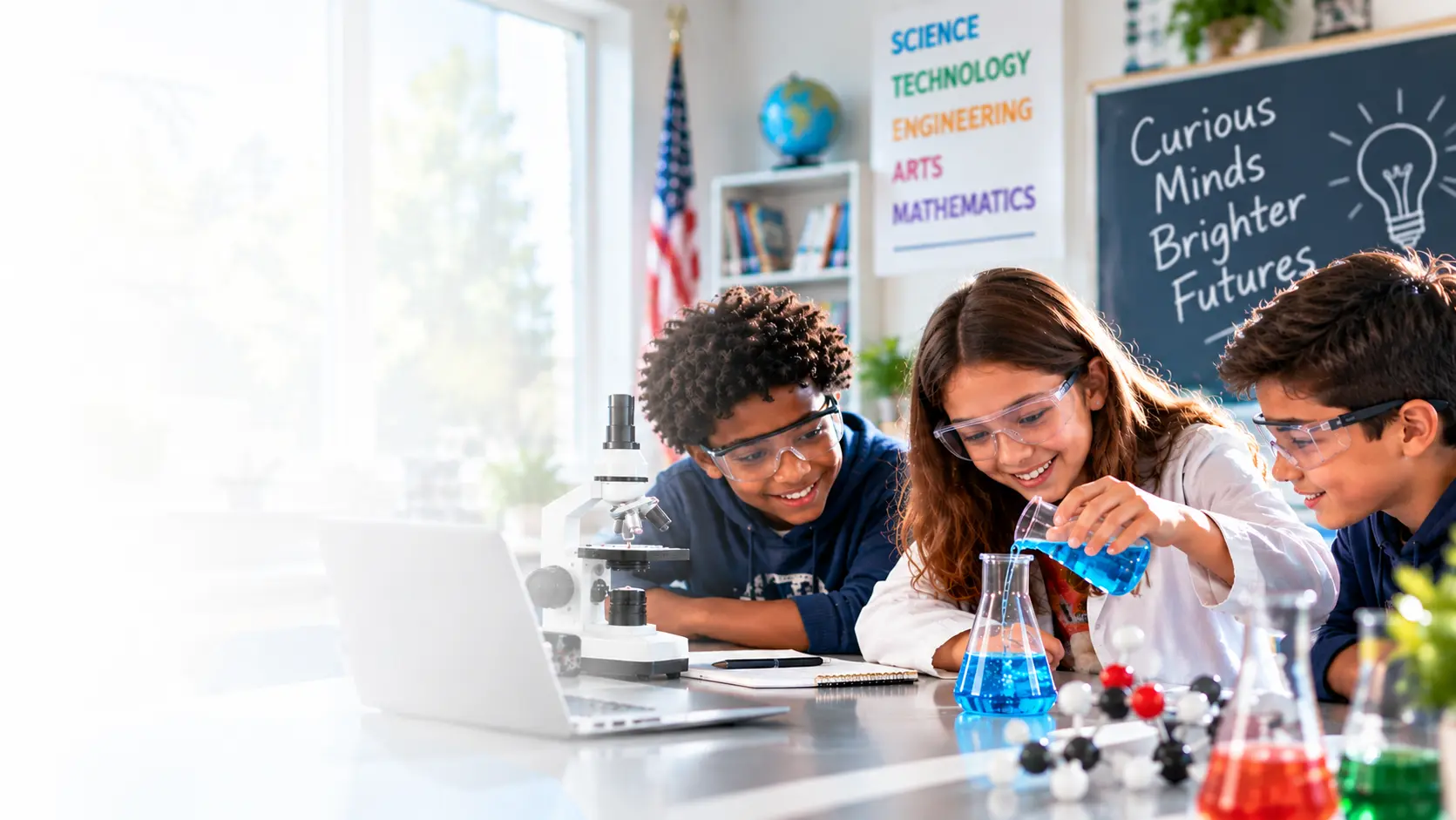 Students learning together in a classroom setting
